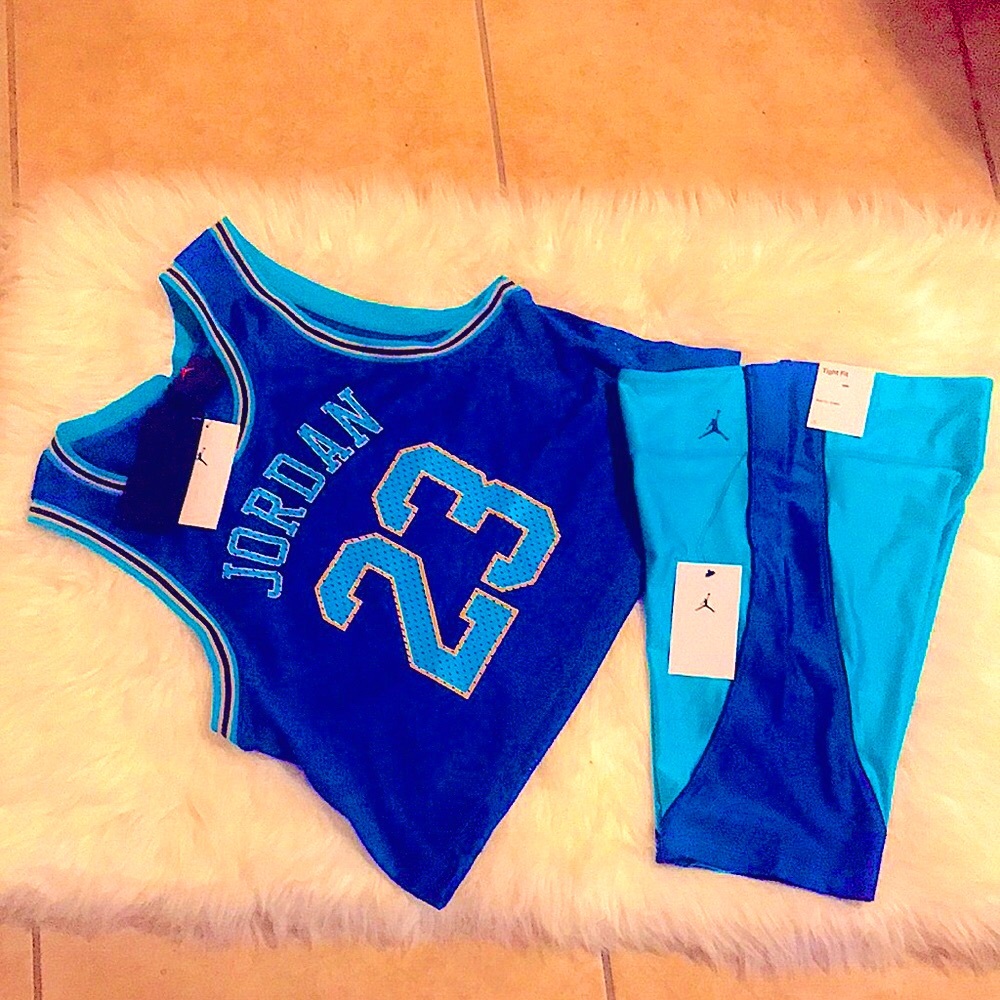 Jordan Jersey/Biker Shorts 2 Piece Set